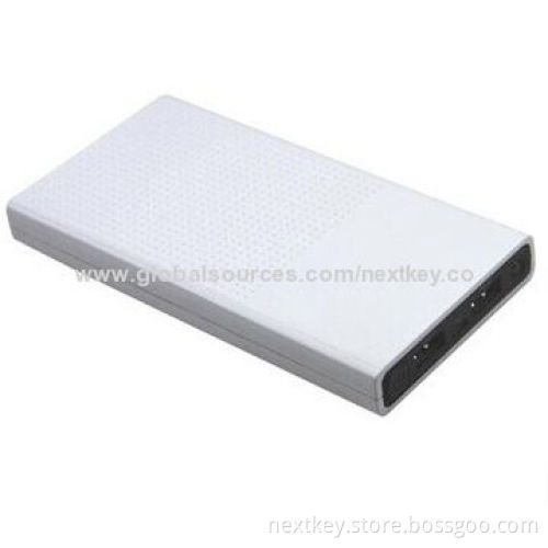 Wireless Manual 12,000mAh Portable Power Stations for iPhone with Dual-USB Port, 5V/2.1A Output
